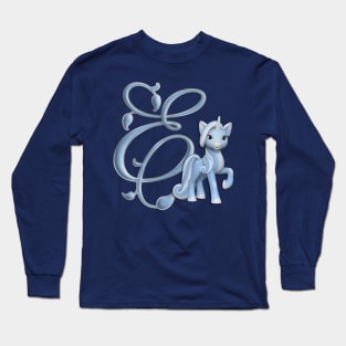 Monogram E Custom Unicorn Long Sleeve T-Shirt